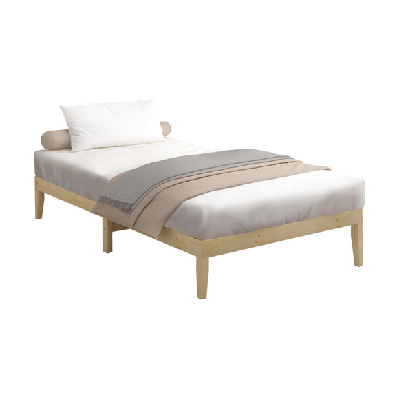 NNEED Bed Frame King Single Pine Wood Bed Base
