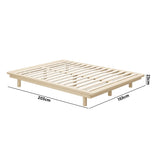 NNEED Bed Frame Queen Size Wooden Bed Base Timber Platform
