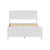NNEED Bed Frame Double Size Timber Platform White