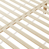 NNEED Wooden Bed Frame King Size with Trundle Drawers White