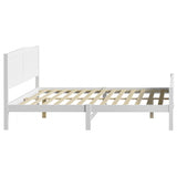 NNEED Bed Frame King Size Timber Platform White