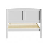 NNEED Bed Frame King Singe Size Timber Platform White