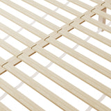 NNEED Wooden Bed Frame Queen Size with Trundle Drawers White