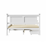 NNEED Wooden Bed Frame Double with Storage Drawers Trundles