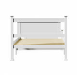 NNEED Wooden Bed Frame King Single Pine Wood White