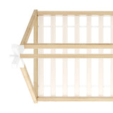 NNEED Kids Bed Frame Wooden King Single Teepee House