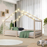 NNEED Bed Frame Wooden Single Size Timber House Frame