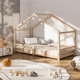 NNEED Bed Frame Wooden Single Size Timber House Frame