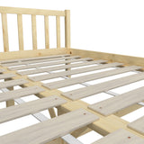 NNEED Wooden Bed Frame Queen Size Slat Support