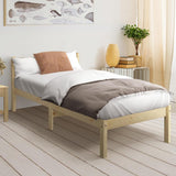 NNEED Bed Frame Single Size Wooden Kids Bed