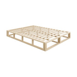 NNEED Wooden Bed Frame Double Size Cage-like Base