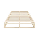 NNEED Wooden Bed Frame Double Size Cage-like Base
