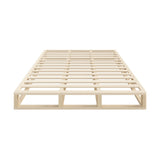 NNEED Wooden Bed Frame King Size Cage-like Base