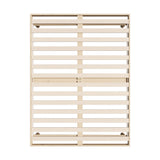 NNEED Bed Frame Double Size Bed Base Solid Wood Slats