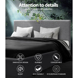 NNEDSZ Artiss Bed Frame Double Size Gas Lift Grey NINO