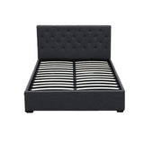 NNEDSZ Artiss Bed Frame Double Size Gas Lift Charcoal VILA
