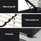 NNEDSZ Artiss Bed Frame Double Size Gas Lift Charcoal VILA
