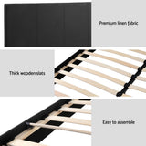 NNEDSZ Artiss Bed Frame Double Size Charcoal NEO