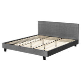 NNEDSZ Artiss Bed Frame King Size Grey NEO