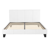 NNEDSZ Artiss Bed Frame Queen Size White NEO