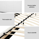 NNEDSZ Artiss Bed Frame Queen Size White NEO