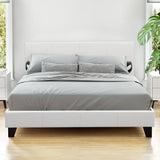 NNEDSZ Artiss Bed Frame Queen Size White NEO