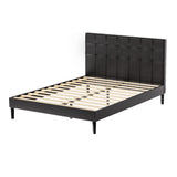 NNEDSZ Bed Frame Double Size LED Black RAVI
