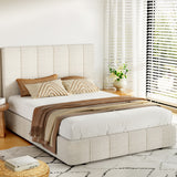 NNEDSZ Bed Frame Queen Size Beige TETTE