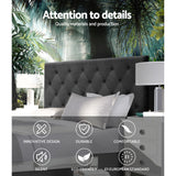 NNEDSZ Artiss Bed Head Headboard Double Size Fabric - CAPPI Charcoal