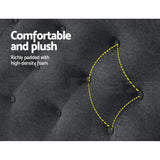 NNEDSZ Artiss Bed Head Headboards King Size Fabric - CAPPI Charcoal