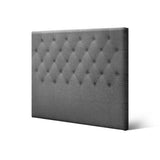 NNEDSZ Artiss Bed Head Headboard King Single Size Fabric - CAPPI Grey