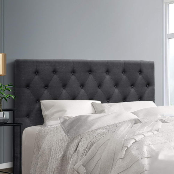 NNEDSZ Artiss Bed Head Headboard Queen Size Fabric - CAPPI Charcoal