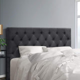 NNEDSZ Artiss Bed Head Headboard Queen Size Fabric - CAPPI Charcoal