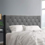 NNEDSZ Artiss Bed Head Headboard Queen Size Fabric - CAPPI Grey