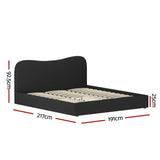 NNEDSZ Artiss Bed Frame King Size Boucle DARA