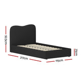 NNEDSZ Artiss Bed Frame King Single Size Boucle DARA