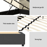 NNEDSZ Artiss Bed Frame Double Size Velvet Grey FION