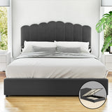 NNEDSZ Artiss Bed Frame Double Size Velvet Grey FION