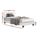 NNEDSZ Artiss Bed Frame King Single Size Boucle NEO