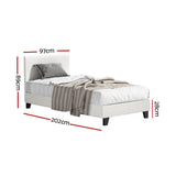 NNEDSZ Artiss Bed Frame Single Size Boucle NEO