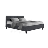 NNEDSZ Artiss Bed Frame Double Size Charcoal TINO