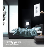 NNEDSZ Artiss Bed Frame Queen Size Charcoal TINO