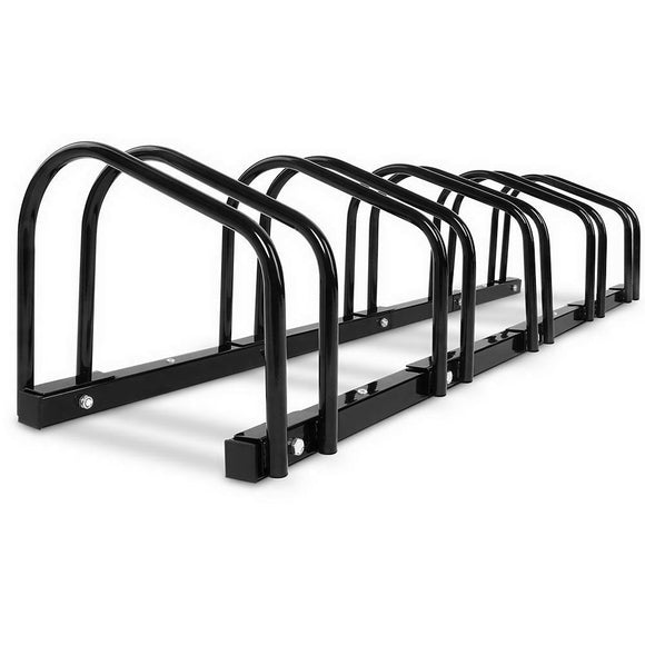 NNEDSZ Weisshorn 5 Bike Stand Rack Bicycle Storage Floor Parking Holder Cycling Black