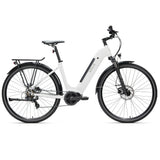 NNEMB 2024 Electric Commuter Bike Mid-Drive Small Step-Thru Frame, ebike e-bike Womens Ladies, White