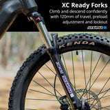 NNEMB Titan 9+ Electric Dual Suspension Mid Drive Mountain Bike eMTB, Medium Frame, Dark Grey