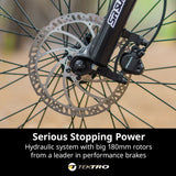 NNEMB Cyclone 7+ Electric Mountain Bike Mid-Drive Hardtail eMTB, Medium Frame Dark Grey
