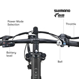 NNEMB Vortex 3 Electric Bike, Medium Frame Mountain ebike, Gunmetal Grey
