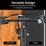 NNEMB Vortex 3 Electric Bike, Medium Frame Mountain ebike, Gunmetal Grey