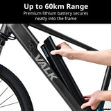 NNEMB Vortex 3 Electric Bike, Medium Frame Mountain ebike, Gunmetal Grey