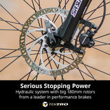 NNEMB Titan 9+ Electric Mid Drive Dual Suspension Mountain eMTB Bike, Large Frame Black/Lime